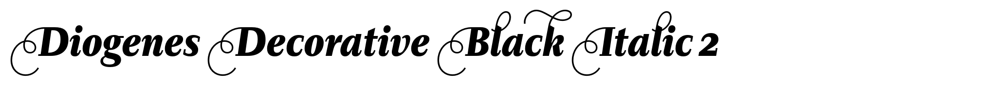 Diogenes Decorative Black Italic 2 image
